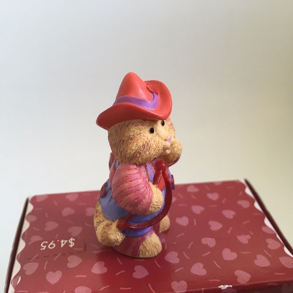 Hallmark Merry Miniature Valentine's 1997 Cupid Cameron Cat Figurine - Picture 4 of 4